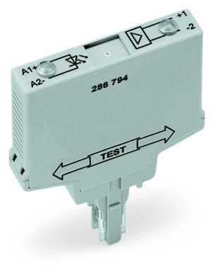 Optocoupler module Nominal input voltage: 24 VDC Red status indicator gray
