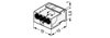 PUSH WIRE® splicing connector for solid conductors max. 0.5 mm Ø transparent