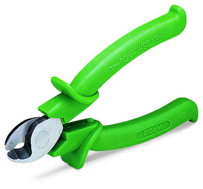 Cable cutter f. Cu and Al wires up to 35 mm²/AWG 2 green