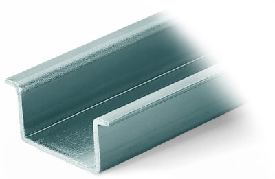 Steel carrier rail 35 x 15 mm 1.5 mm thick silver-colored
