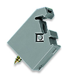 Isolated mounting carrier for busbar with sheet metal screw (3.5 x 9) mm gray