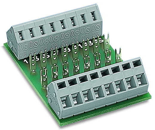 PCB for self-assembly with 8 mounting positions