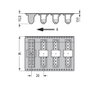 THR male header 1.2 x 1.2 mm solder pin straight black