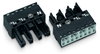 Socket 4-pole Cod. A black