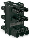 5-way distribution connector 3-pole Cod. A black