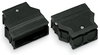 Strain relief housing 5-pole for 2 cables black