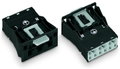 Snap-in plug 3-pole Cod. A black