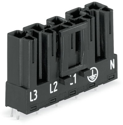 Plug for PCBs straight 5-pole black