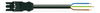 Pre-assembled connecting cable Eca Socket/open-ended black