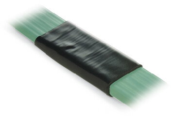 Insulating tape for flat cable 3-pole black
