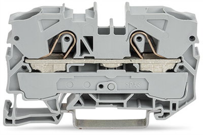 2-conductor through terminal block 10 mm² suitable for Ex e II applications gray