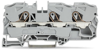 3-conductor through terminal block 10 mm² suitable for Ex e II applications gray