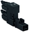 H-distribution connector 2-pole Cod. A black