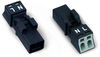 Plug 2-pole Cod. A black