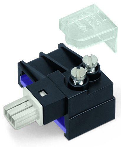 Tap-off module for flat cable 5 x 2.5 mm² + 2 x 1.5 mm² light gray