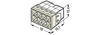 PUSH WIRE® splicing connector for solid conductors max. 2.5 mm² transparent