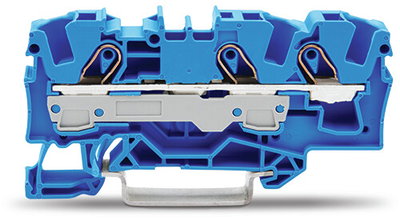 3-conductor through terminal block 6 mm² for Ex e II and Ex i applications blue