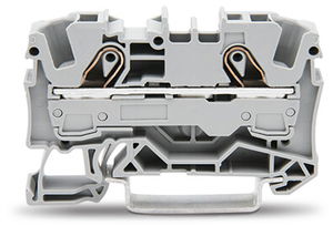 2-conductor through terminal block;6 mm²;suitable for Ex e II applications;gray