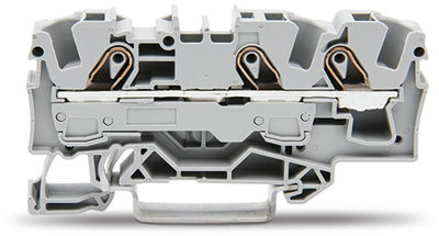 3-conductor through terminal block 6 mm² suitable for Ex e II applications gray