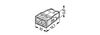 PUSH WIRE® splicing connector for solid conductors max. 2.5 mm² transparent