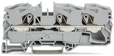 3-conductor through terminal block 16 mm² suitable for Ex e II applications gray