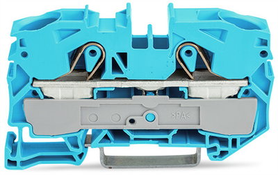 2-conductor through terminal block 16 mm² for Ex e II and Ex i applications blue