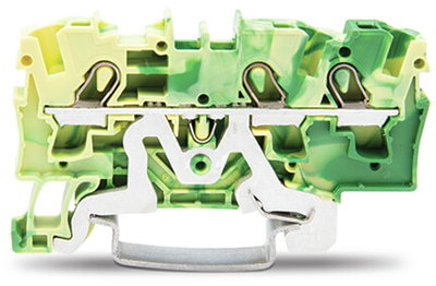 3-conductor ground terminal block 4 mm² suitable for Ex e II applications green-yellow