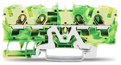 4-conductor ground terminal block 4 mm² suitable for Ex e II applications green-yellow