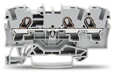 3-conductor through terminal block 4 mm² suitable for Ex e II applications gray