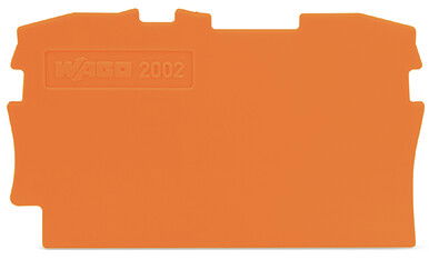 End and intermediate plate 0.8 mm thick orange