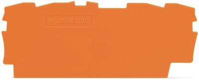 End and intermediate plate 0.8 mm thick orange