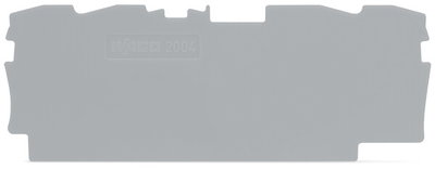 End and intermediate plate 1 mm thick gray