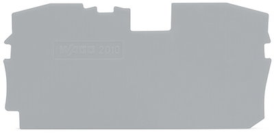 End and intermediate plate 1 mm thick gray