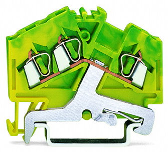 3-conductor ground terminal block 2.5 mm² center marking green-yellow