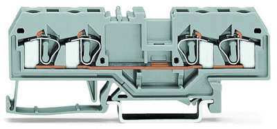 4-conductor through terminal block 4 mm² center marking black