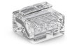 PUSH WIRE® splicing connector for solid conductors max. 0.5 mm Ø transparent