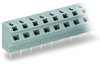 2-conductor PCB terminal block 0.75 mm² Pin spacing 7.5/7.62 mm gray