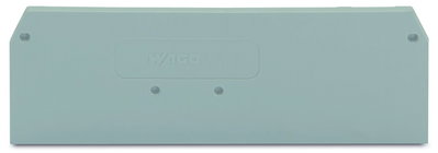 End and intermediate plate 2 mm thick gray