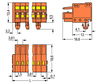 1-conductor female connector CAGE CLAMP® 1.5 mm² orange