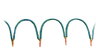 Wire commoning chain 0.5 mm² insulated gray