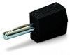 Banana plug for socket 4 mm Ø black