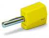Banana plug for socket 4 mm Ø yellow