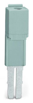 Test plug adapter 5 mm wide for test plug (2.3 mm Ø) gray