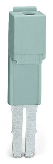 Test plug adapter 5 mm wide for test plug (2.3 mm Ø) gray