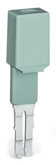 Test plug adapter 8.3 mm wide for 4 mm Ø test plugs gray