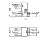 H-distribution connector 4-pole Cod. A white