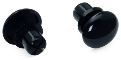 Fixing pin 6 mm Ø, for 2.5 ... 4.0 mm mounting plates Plastic black