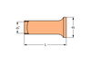 Ferrule Sleeve for 0.75 mm² / AWG 20 uninsulated silver-colored