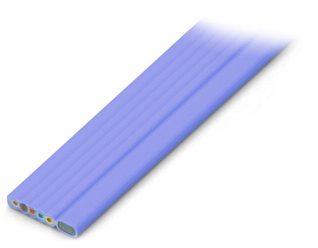 Flat cable Eca 5G 2.5 mm² + 2 x 1.5 mm² violet