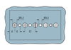 4-conductor chassis-mount terminal strip with ground contact PE-N-L1 black